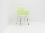 Kantinestoel Gogo Sintesi - kunststof groen - 4-poot chroom, Huis en Inrichting, Stoelen, Ophalen of Verzenden, Gebruikt