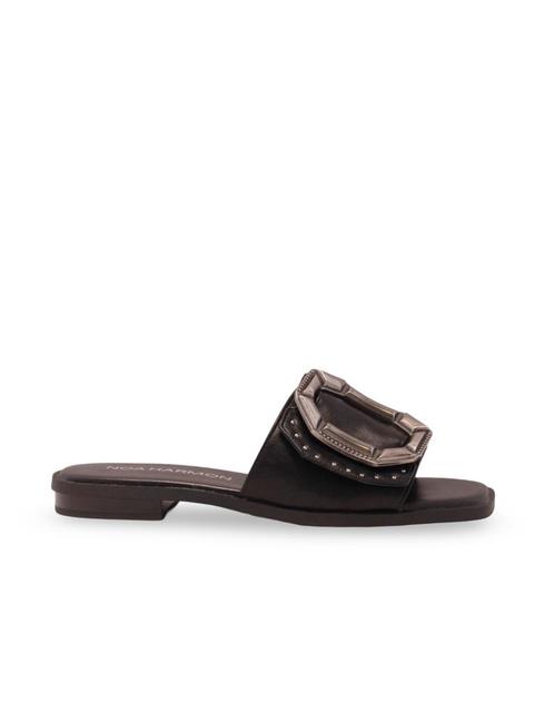 NOA HARMON slippers dames 37 zwart, Kleding | Dames, Schoenen, Zwart, Nieuw, Verzenden