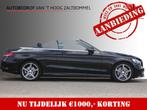 C-Klasse Cabrio 180 AUT9 AMG LINE NAVI CAMERA AIRSCARF, Auto's, Mercedes-Benz, Automaat, Gebruikt, Cabriolet, Zwart