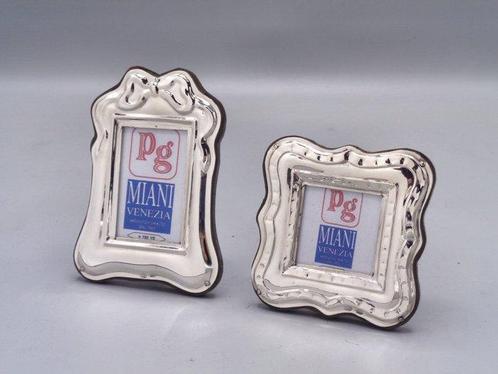 PG-Miani Argenteria - Fotolijst (2) - .925 zilver - 3,5X5 en, Antiek en Kunst, Antiek | Goud en Zilver