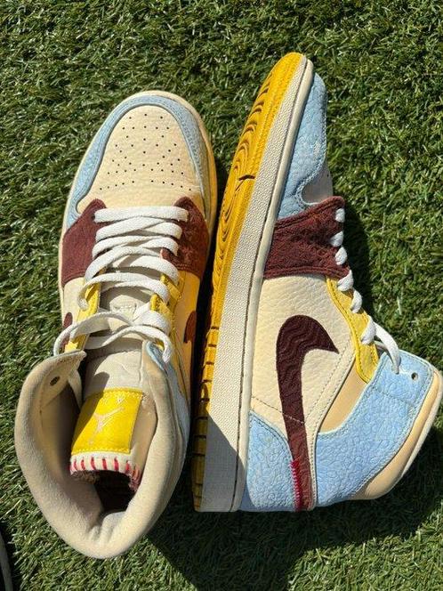 Nike - Jordan 1 Mid SE Fearless Maison Chateau Rouge -, Kleding | Heren, Schoenen