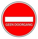 Vloersticker geen doorgang, Verzenden, Nieuw