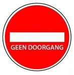 Vloersticker geen doorgang, Nieuw, Verzenden