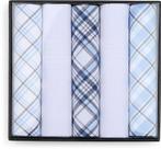 Suitable Zakdoeken 5-Pack Ruit Blauw maat one size Heren, Verzenden, Nieuw, Suitable