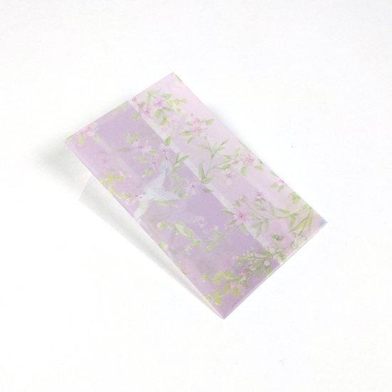 Transparante envelop met patroon 6,5 x 10,5 cm, Hobby en Vrije tijd, Kaarten | Zelf maken, Verzenden