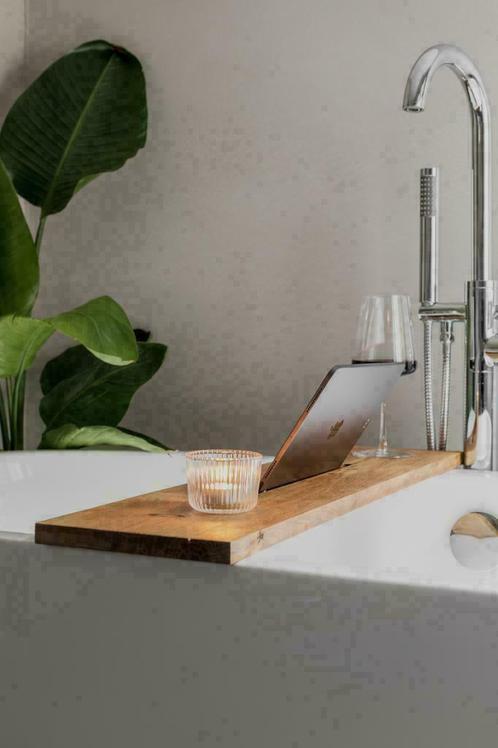 Badplank massief eikenhout warm - 80 cm - Snelle levering, Huis en Inrichting, Badkamer | Badtextiel en Accessoires, Overige typen