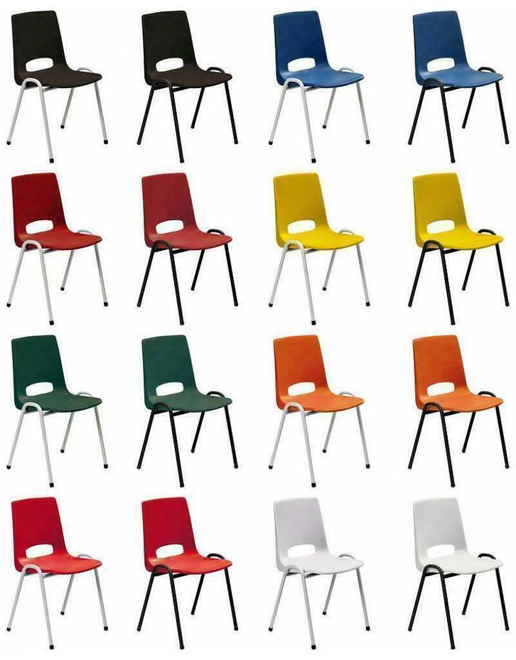 Stapelbare Zaalstoel Kunststof Zaalstoelen A-Kwaliteit, Zakelijke goederen, Kantoor en Winkelinrichting | Kantoormeubilair en Inrichting