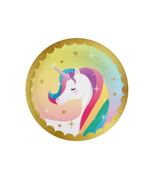 Plates Unicorn, Hobby en Vrije tijd, Feestartikelen, Nieuw, Verzenden