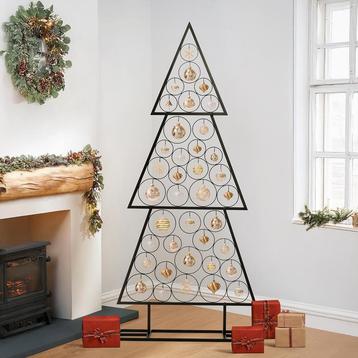 Metalen kerstboom - 3 lagen | 170 cm hoog | 38 haakjes beschikbaar voor biedingen