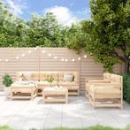 vidaXL 7-delige Loungeset massief grenenhout, Tuin en Terras, Verzenden, Nieuw, 7 zitplaatsen, Loungeset