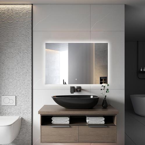 Badkamerspiegel met LED Verlichting en Verwarming 80x60cm -, Huis en Inrichting, Woonaccessoires | Spiegels, Nieuw, Ophalen of Verzenden