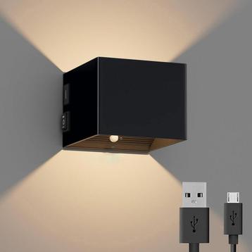 Wandlamp - Oplaadbaar op Batterijen - Warm Wit 2700K - beschikbaar voor biedingen