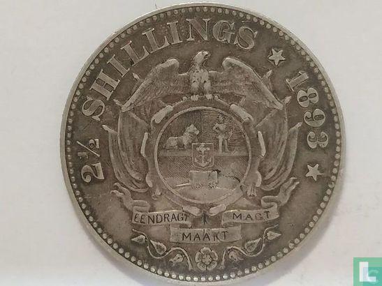 Zuid-Afrika 2½ shillings 1893, Postzegels en Munten, Munten | Afrika, Losse munt, Goud, Zilver, Verzenden