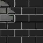Wandtegels metrotegel 10x20 zwart wandtegel tegeloutlet, Doe-het-zelf en Verbouw, Nieuw, Wandtegels, Keramiek, Ophalen of Verzenden