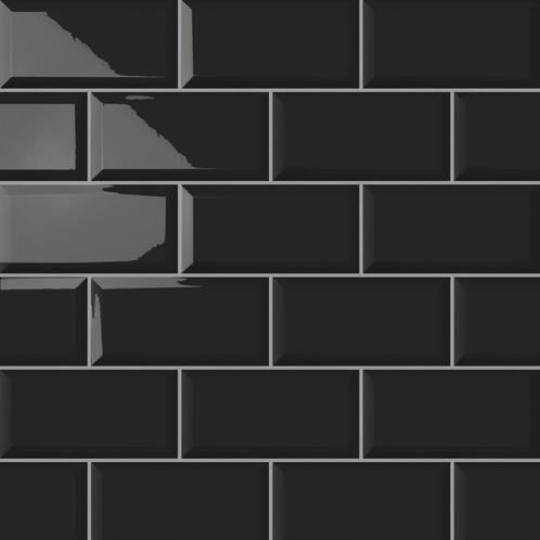 Wandtegels metrotegel 10x20 zwart wandtegel tegeloutlet, Doe-het-zelf en Verbouw, Tegels, Wandtegels, Nieuw, 10 m² of meer, Keramiek