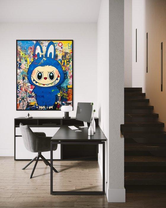 CASPA - Labubu Blue x Takashi Murakami, Antiek en Kunst, Kunst | Schilderijen | Modern
