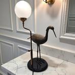 French Art Deco Crane Design - Lamp - Verguld brons