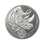 Zilveren munt Big Five Neushoorn 2022 1 troy ounce, Verzenden