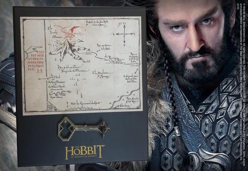 The Hobbit Replica Thorins Oakenshields Map & Key, Verzamelen, Lord of the Rings, Nieuw, Ophalen of Verzenden