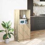 vidaXL Keukenkast 57x41,5x131,5 cm bewerkt hout sonoma, Huis en Inrichting, Keuken | Keukenelementen, Verzenden, Nieuw, Bruin