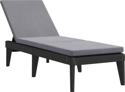 vidaXL Ligbed met kussen 186x60x29 cm polypropeen -, Caravans en Kamperen, Kampeeraccessoires, Zo goed als nieuw, Ophalen of Verzenden
