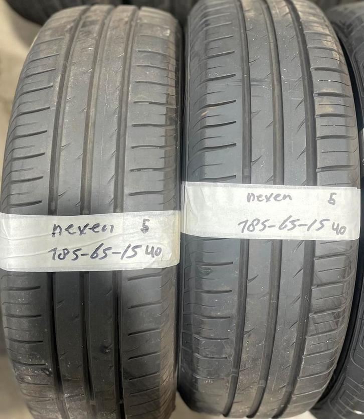 2x185-65-15 Nexen Zomer 2x5mm €40 Per band 185 65 15, Auto-onderdelen, Banden en Velgen, 15 inch, Zomerbanden, 185 mm, Personenwagen