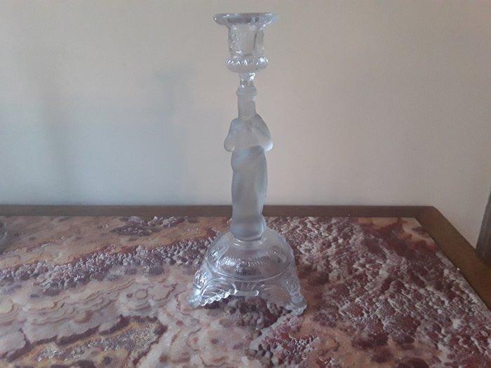 Kaarsenhouder (2) - Kristal - Val St Lambert Art deco, Antiek en Kunst, Antiek | Glas en Kristal