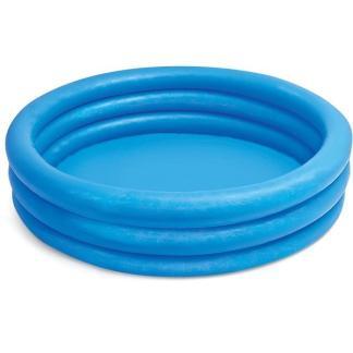 Opblaasbaar zwembad | Intex | Ø 114 x 25 cm (Blauw), Tuin en Terras, Zwembaden, Nieuw, Verzenden