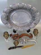 Djokja schaal, zoutstrooier, brievenopener, radeermesje,, Antiek en Kunst