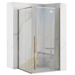 REA Gouden douchecabine met draaideur - 90x90 cm - Veilig..., Doe-het-zelf en Verbouw, Sanitair, Ophalen of Verzenden, Nieuw