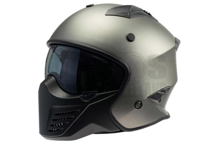 Helm Vito Integraalhelm Bruzano mat titanium, Fietsen en Brommers, Brommeronderdelen | Algemeen, Nieuw, Ophalen of Verzenden