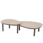 Monroe set loungetafels 65xH32 cm en 80xH27 cm terre Taste, Tuin en Terras, Ophalen of Verzenden, Nieuw