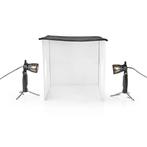 Fotostudio set 40 x 40 cm | 2800 K | 4x Achtergronddoek, Audio, Tv en Foto, Fotografie | Fotostudio en Toebehoren, Verzenden, Nieuw