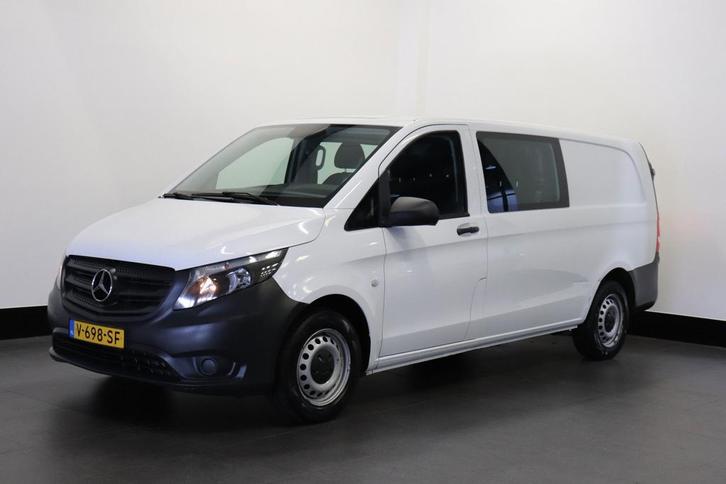 Zakelijke Lease |  Mercedes-Benz Vito 114 CDI Extra Lang Dub, Auto's, Bestelauto's, Lease, Zwart, Handgeschakeld, Wit, Financial lease