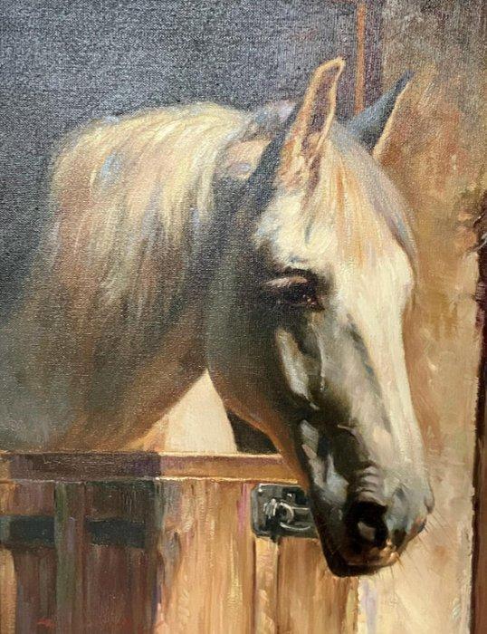 Hans Nickel (1916-1986) - Pferdeportrait, Antiek en Kunst, Kunst | Schilderijen | Klassiek