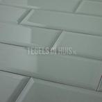 Metro wandtegel 10x30 havana craquele aquamarine groen, Nieuw, Ophalen of Verzenden, 10 m² of meer, Wandtegels