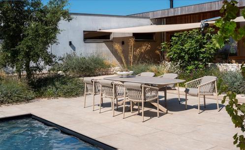 4 Seasons Outdoor Allora tuinset latte met Prado tafel met, Tuin en Terras, Tuinsets en Loungesets, Ophalen of Verzenden