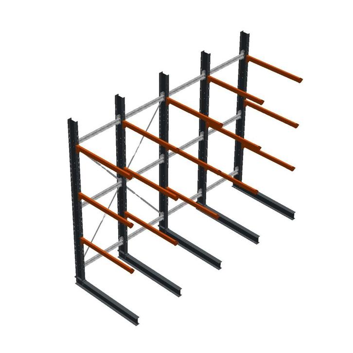 Aanbieding: Voordeelrij zware draagarmstelling enkelzijdig, Zakelijke goederen, Kantoor en Winkelinrichting | Magazijn, Stelling en Opslag