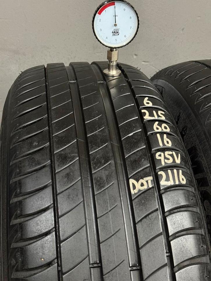 215/60/16 95V michelin zomerbanden 6/5,5mm profiel 4 stuks, Auto-onderdelen, Banden en Velgen, 16 inch, Erkend duurzaam, Zomerbanden