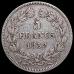 Frankrijk. Louis Philippe I (1830-1848). 5 Francs 1837-K,