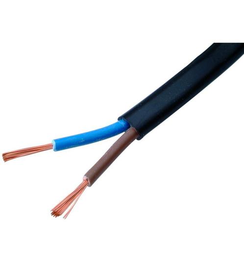Neopreen buitenkabel - 2 x 1,00mm - 100 meter op rol, Doe-het-zelf en Verbouw, Elektra en Kabels, Overige typen, Nieuw, Ophalen of Verzenden
