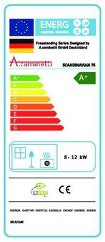 Ecodesign Houtkachel Scandinavian 75, Nieuw
