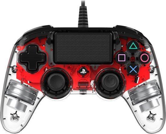 Nacon Compact LED Controller - Rood PS4 Morgen in huis!, Spelcomputers en Games, Spelcomputers | Sony PlayStation Consoles | Accessoires