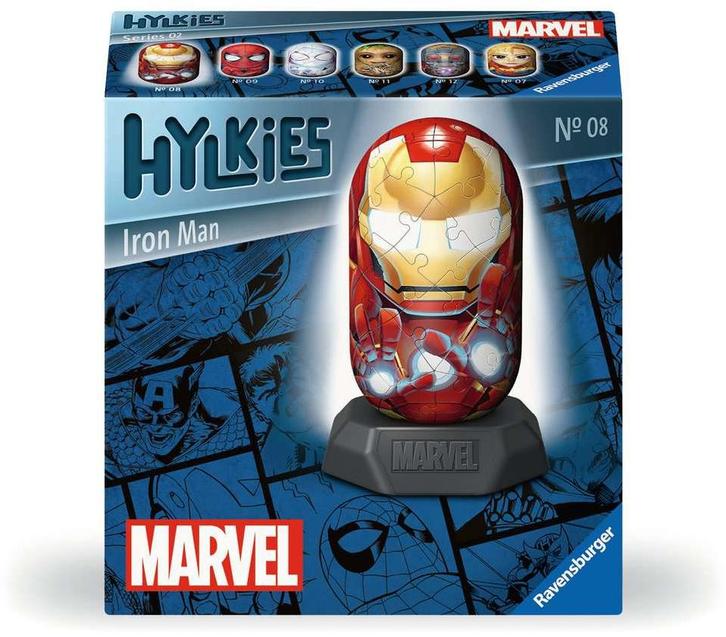 Hylkies - Marvel Iron Man 3D Puzzel (54 stukjes) |, Hobby en Vrije tijd, Denksport en Puzzels, Nieuw, Verzenden