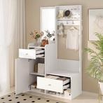 Multifunctionele Hal Kast met Spiegel, Lades en Haken, Huis en Inrichting, Verzenden, Nieuw