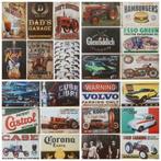 Cadeau Tip 7,50 p. stuk Retro vintage reclameborden metaal, Verzamelen, Retro, Ophalen of Verzenden