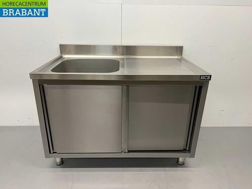 RVS Spoeltafel spoelbak 2 schuifdeuren Premium-line 120 cm, Zakelijke goederen, Horeca | Keukenapparatuur, Nieuw in verpakking