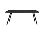 Eettafel Tessa 180x90 cm Zwart Teak House of Rebels, Huis en Inrichting, Tafels | Eettafels, Verzenden, Nieuw