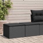 vidaXL 2-delige Loungeset met kussens poly rattan acacia, Verzenden, Nieuw, Rotan, Loungeset