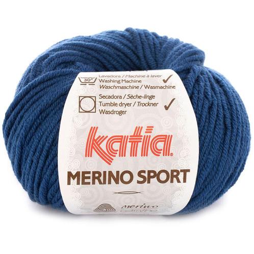 Katia Concept Merino Sport - 51 blauw - Wol Garen, Hobby en Vrije tijd, Breien en Haken, Ophalen of Verzenden